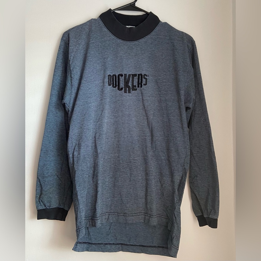 Dockers Striped Long Sleeve in Dark Blue
